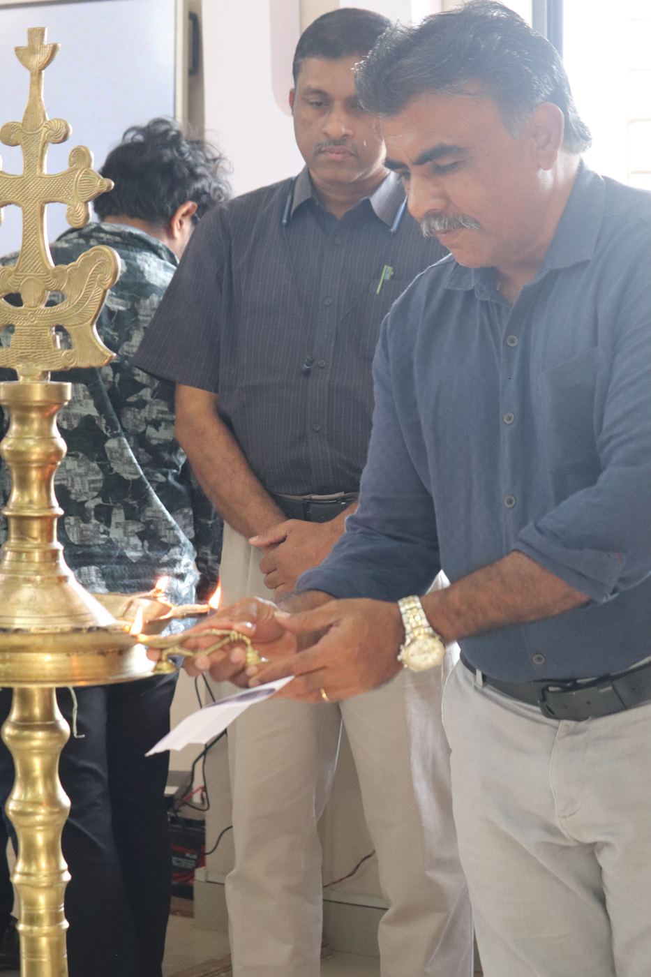 Lighting the lamp
